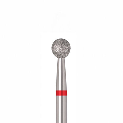 ÜLKA Diamond nail drill bit ball red head diameter 4 mm