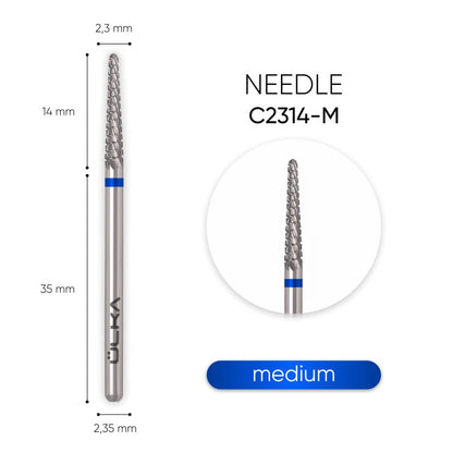 ÜLKA Drill Bit Carbide Needle Blue Ø2.3 / 14 mm