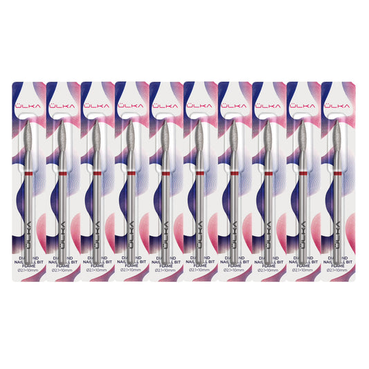 ÜLKA Drill Bit Diamond Flame Red Ø2,1 / 10 mm