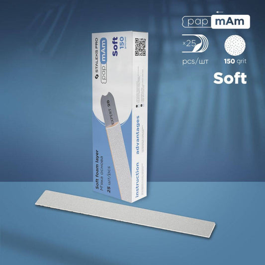STALEKS PRO EXPERT 20 Replacement soft white files papmAm 150 grit, 25 pcs