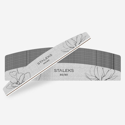 STALEKS EXPERT 40 Crescent mineral nail file, 80/80 grit (25 pc)
