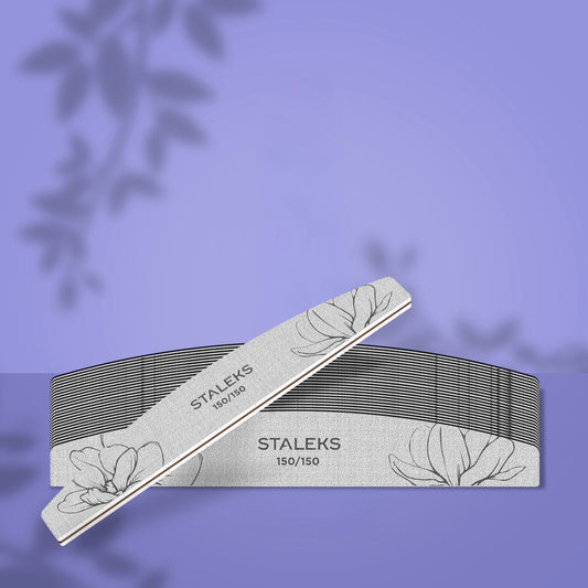 STALEKS EXPERT 40 Crescent mineral nail file, 150/150 grit (25 pc)