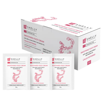 SOFTENING FOOT CREAM WITH UREA, ALGAE EXTRACT AND ARGAN OIL SHELLY 4 ML X 100 PCS. With urea, algae extract and argan oil