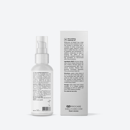 SKIN POLISHING MOLECULAR OIL  Professional-grade oil for hydrated, polished, and smooth feet 50 ml