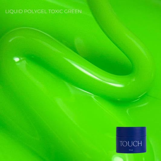 Touch Neon liquid polygel, 15 ml, Toxic green