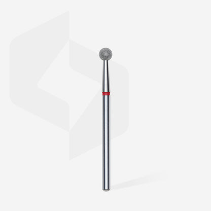 STALEKS EXPERT Diamond nail drill bit 4mm ball red, head diameter