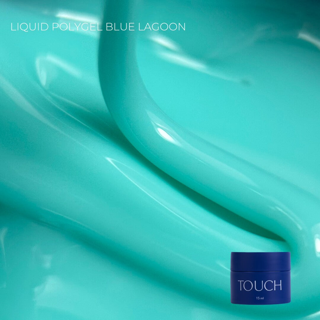 Touch Neon liquid polygel, 15 ml, Blue lagoon