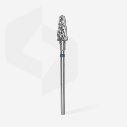 STALEKS EXPERT Carbide nail drill bit frustum blue, head diameter 6 mm, working part 14mm