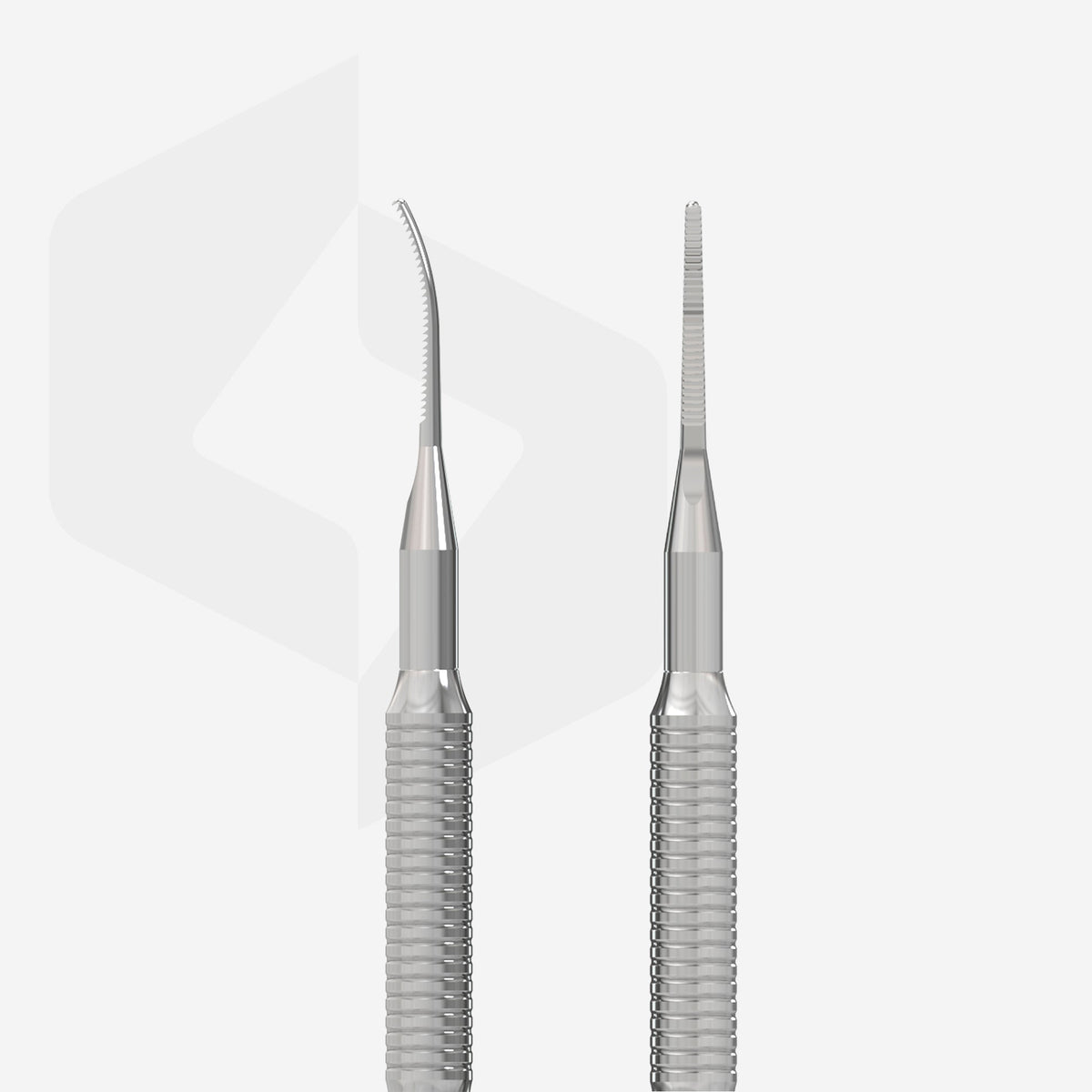 STALEKS EXPERT 60 TYPE 4 Straight narrow nail file and narrow file with a bent end